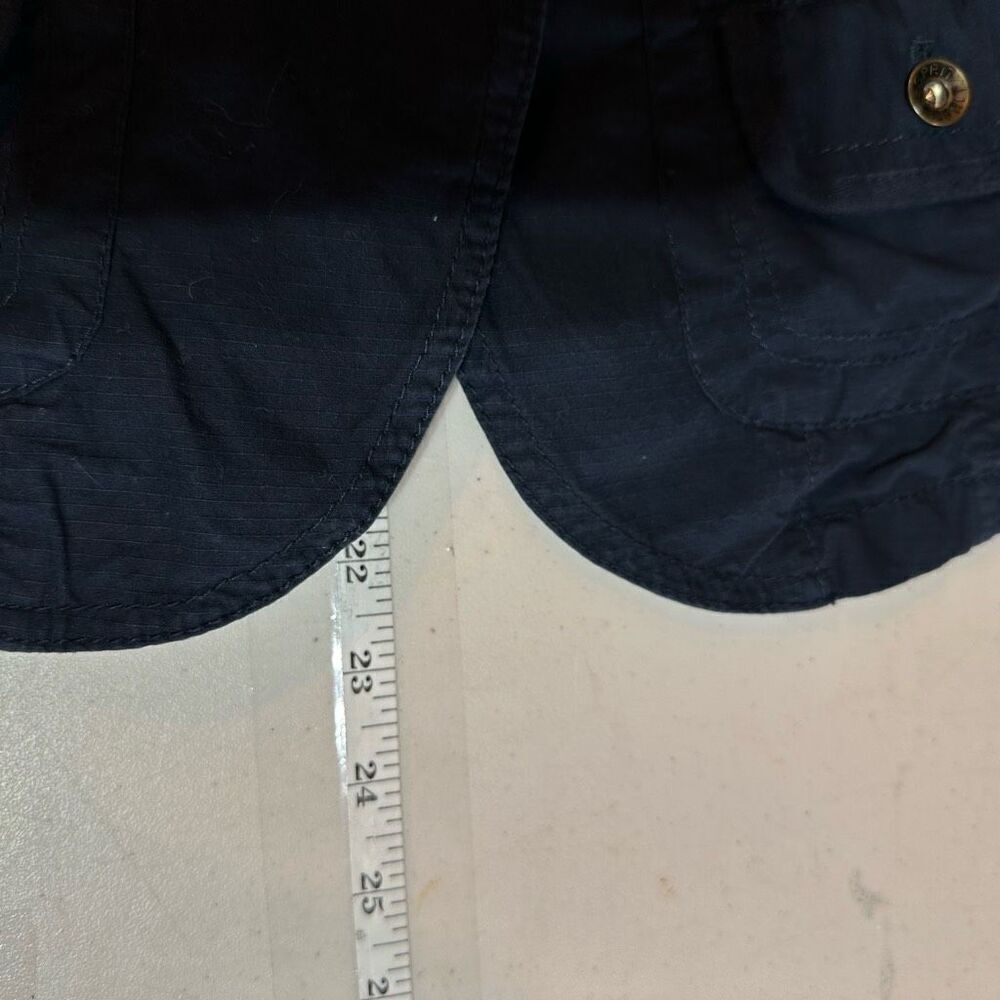 Vintage Y2K Esprit Women's Cotton Pockets Button Front Jacket Navy Blue Small - Picture 7 of 9